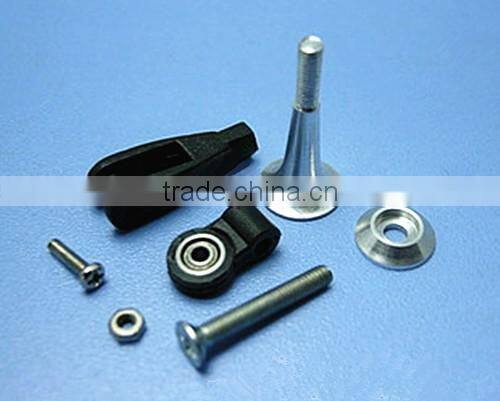 RC Aircraft Parts M2.8*15/24/34mm Silver and Black Metal Control Horns Extra Strong With Bearing