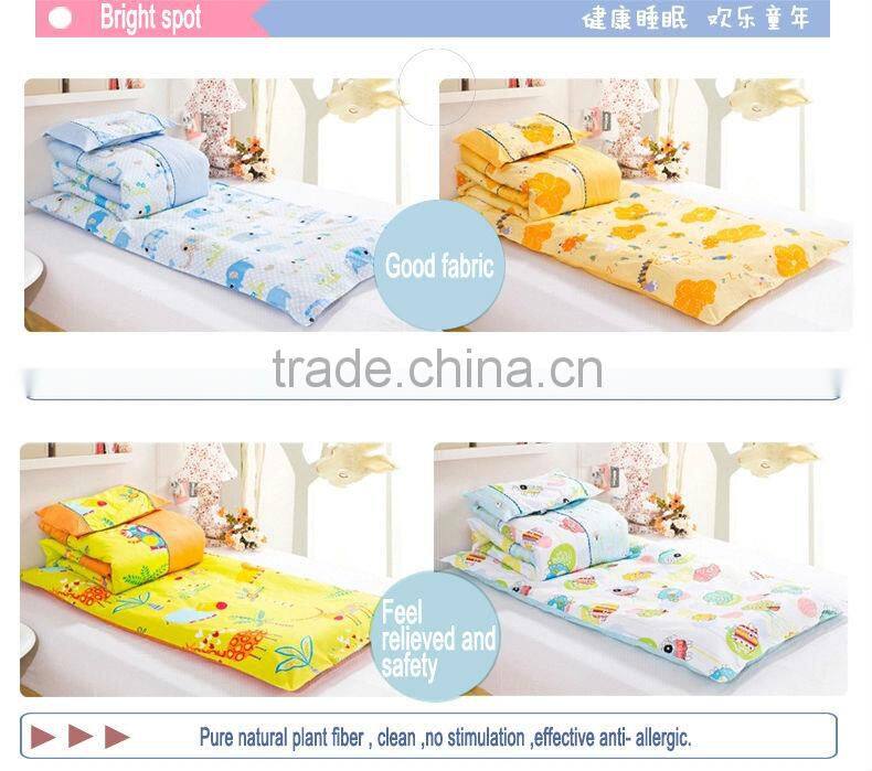Baby and kindergarten 100% cotton quilt 3 pieces bedding sets luka town style