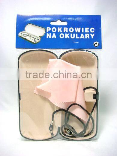 Glasses Box W/Wipe&Line , Metal Glasses Box With Beautiful Designs,Glasses Storage Box,Delicate Tin Glasses Box