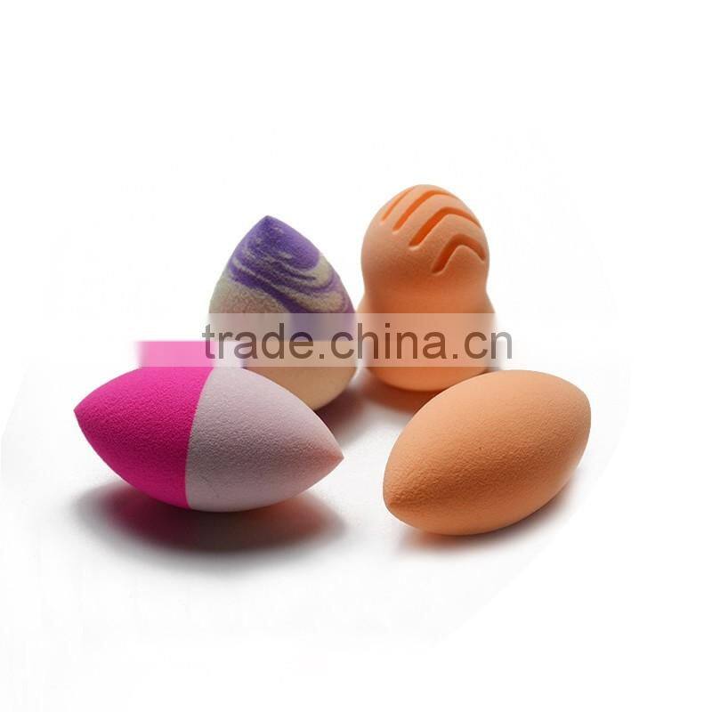 2016 Best Selling! Wholesale Non-Latex Angled Sponge Makeup Puff