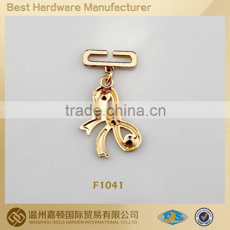 F1041 fashion peafowl design clothing accessory metal hang tag
