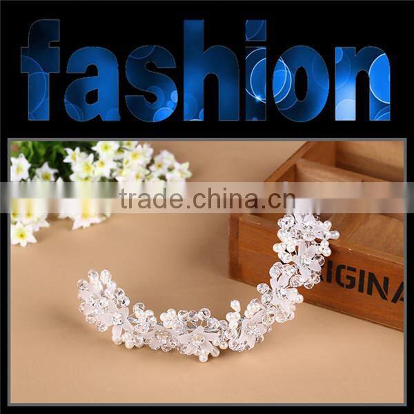 MYLOVE Rhinestone Flowers Bridal Headband Wedding Hair Accessories MLF095
