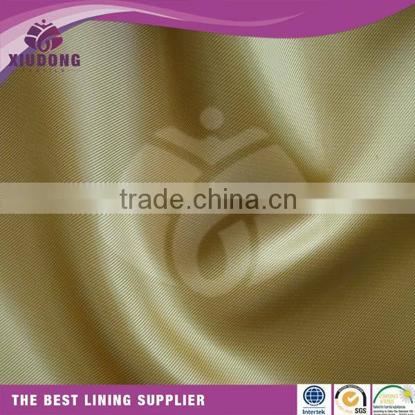 Shaoxing 100 Poly Fabric Manufacturer 100 polyester twill taffeta fabric for garment