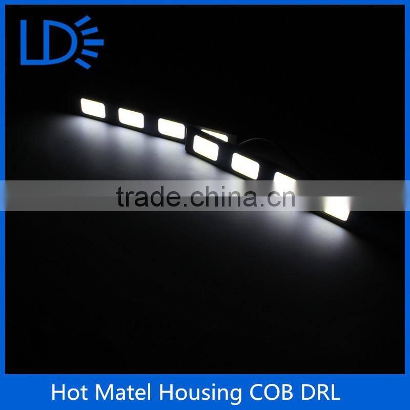 Super bright car cob flexible led drl led daytime running light