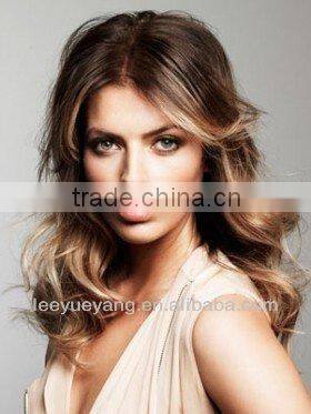 Beautiful ombre synthetic lace front wig for white women