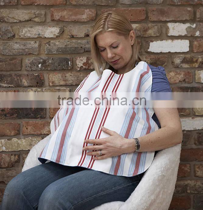 Custom Italy hotsale fashion top quality 100% ring spun Cotton woven yarn dyle blue stripe poncho