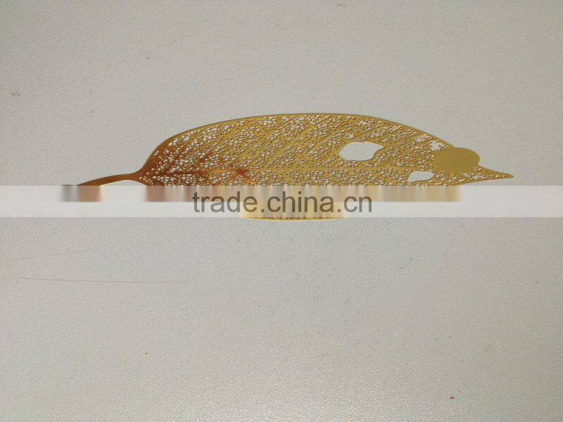 brass material gold leaf metal bookmarks