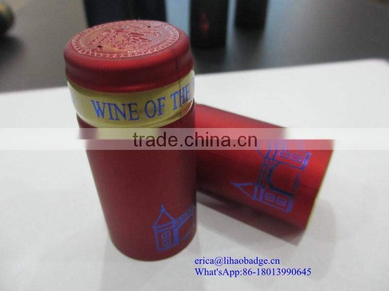 Shrink wrap cap,shink caps,pvc shrink cap