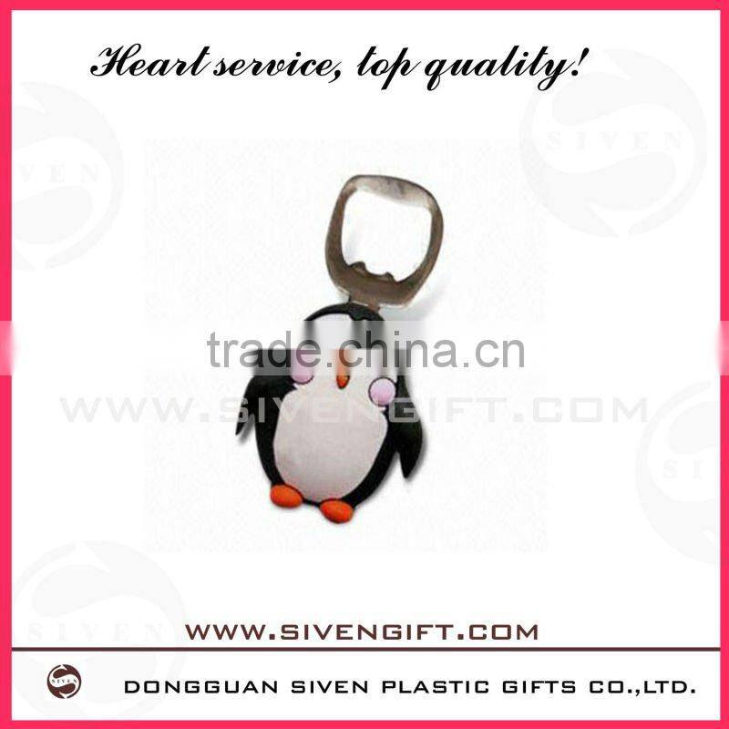 Beer bar soft PVC bottle opener for 2012 promotion gifts