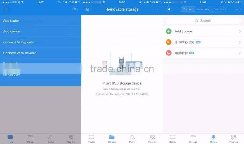 Original Xiaomi Router 3 Mi WiFi Router 4 Antenna Roteador Dual Band 2.4G/5G 867Mbps USB With Smartphone APP Control