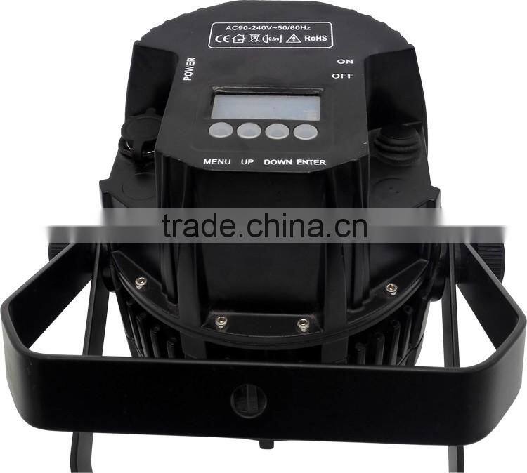 Three Years Warranty IP65 Rechargeable IR Wireless DMX Battery Powered Par Can 6in1 RGBWAUV 9*18w LED Waterproof Par Light