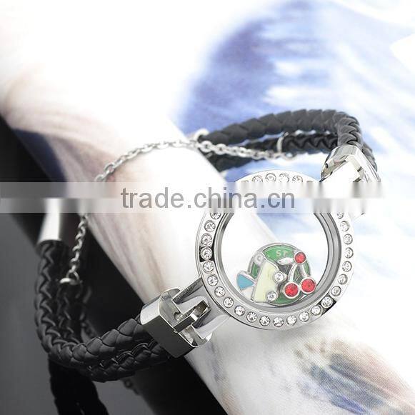 Hot New Products For 2016 Best Selling Products Popular At High Quality Leather Bracelet Lockets Wholesale