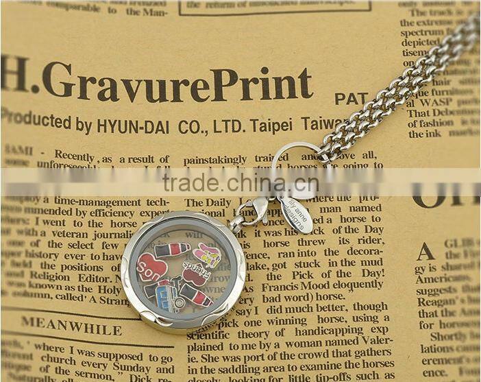 Custom Floating Locket Glass Living Memory Lockets