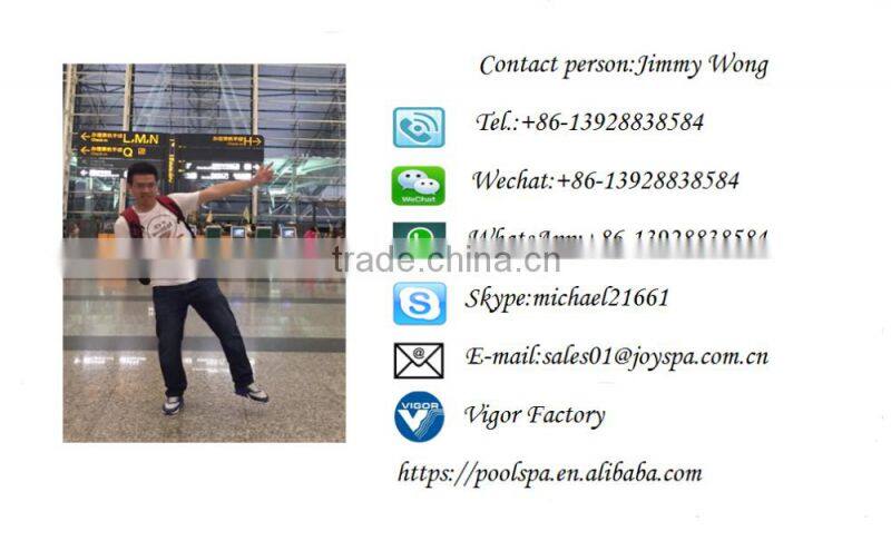 Hot sale Acylic indoor 2 person 6m swim spa with air massage jet