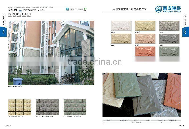 TB2065 full body embossed outdoor wall tile