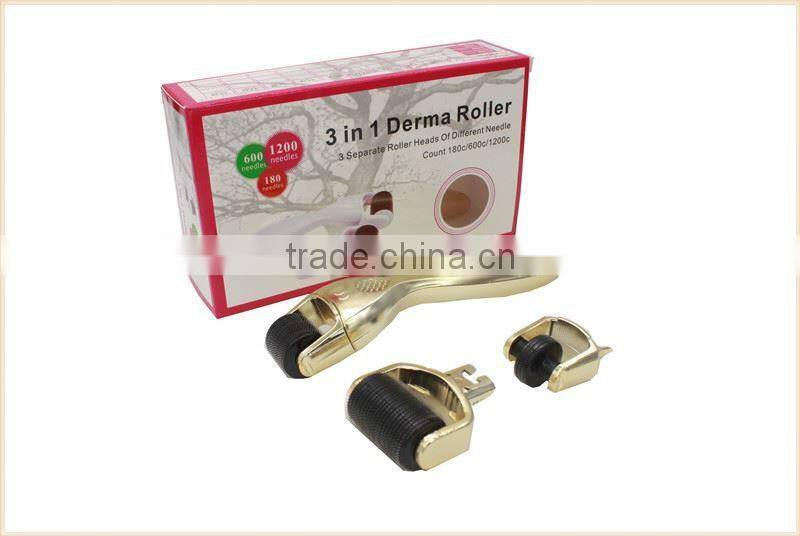 Professional 180/600/1200 Needles Derma Roller/ 3 in 1 Derma Roller Kit/ Medical Grade Derma Roller