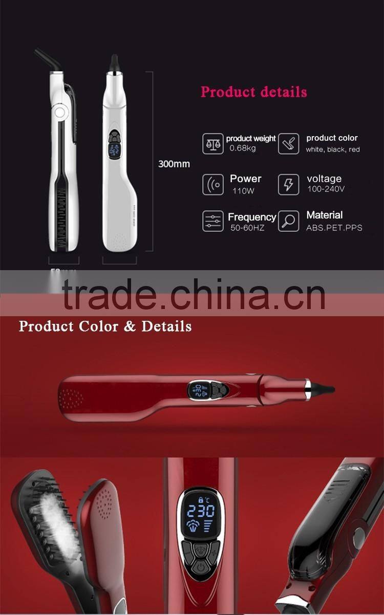 2016 Christmas best gift for female electric hair straightening brush