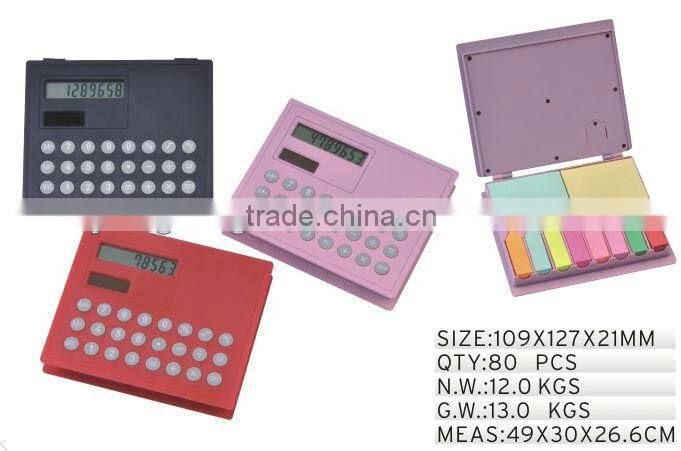 note book with calculator