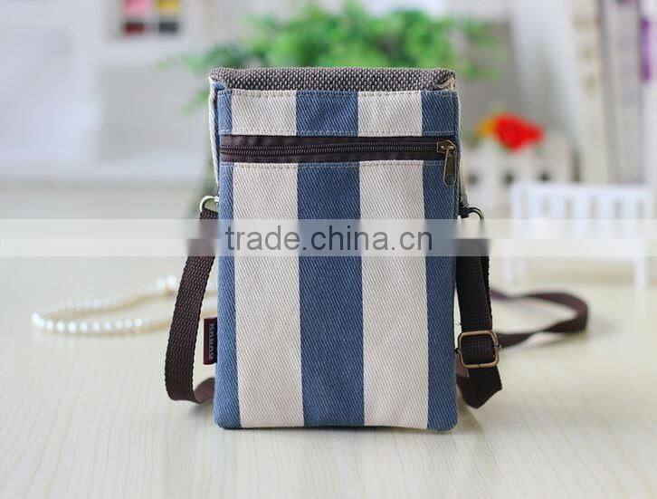alibaba china supplier high quality canvas mobile phone shoulder bag with handles