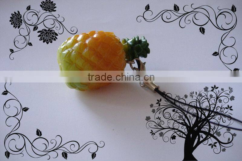 Realistic simulation/fake/artificial green vegetable/fruit mobile pendant,straps/drop ornament/keychain,promotion gift present