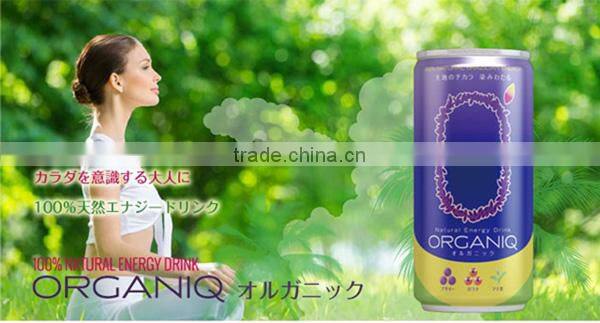 ORGANIQ Natural Energy Drink 269ml*24 Healthy Drink made in Brazil Acai Mate Tea