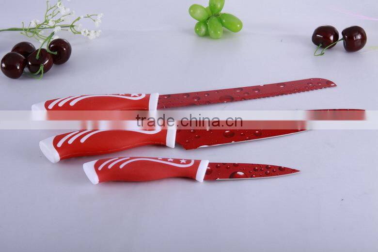 2016 Korea style 4 pcs stainless steel knife set with a plane