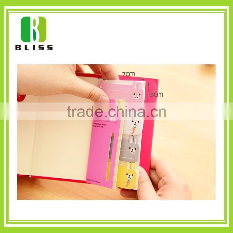 Full color gummed sticky note pad adhesive die cut memo butterfly shape note paper