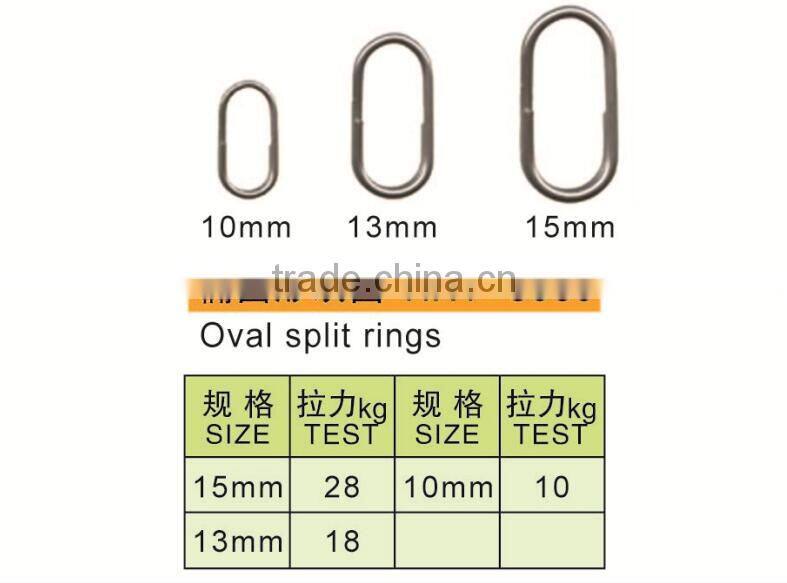 High quality wholesale brass fishing oval split ring