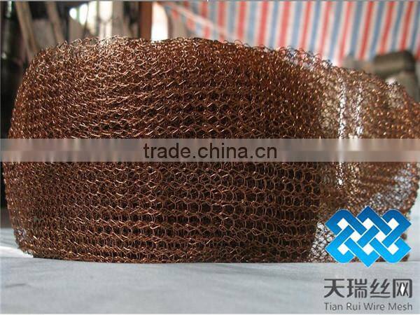 knitted high quality shade net/knitted wire mesh for exhaust systems