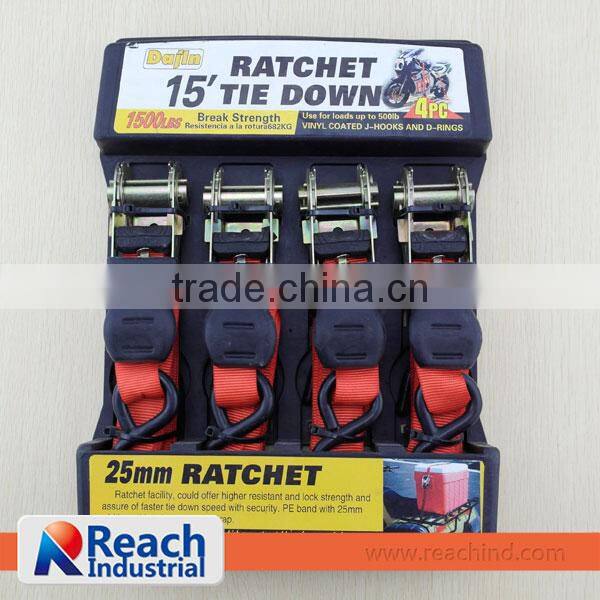 Ratchet Tie Down 4 PCS SET