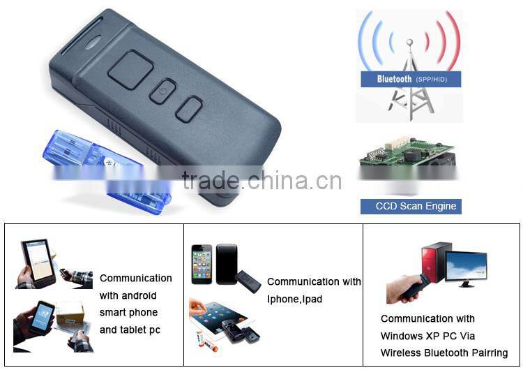 PT20 Bluetooth Auto Bar Code Scanner / Mini Usb Barcode Scanner