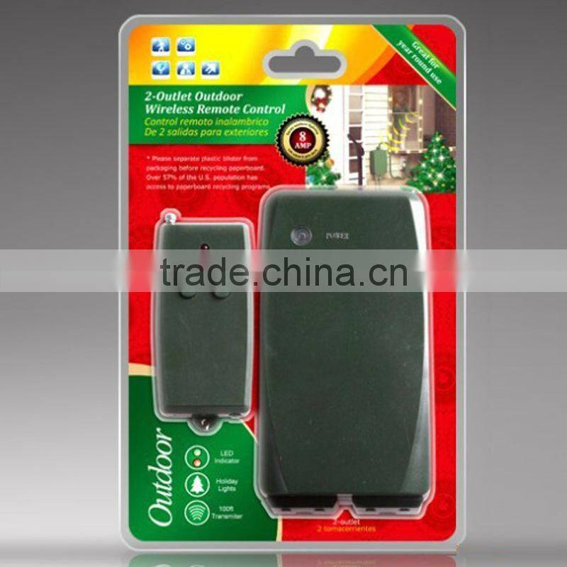 5-30m remote distance 1 to 2 Wireless Remote Control AC Power Socket US plug Outlet Switch 110/120V