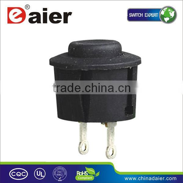 PS14-1R OFF-(Momentary ON) 12mm black push button switch