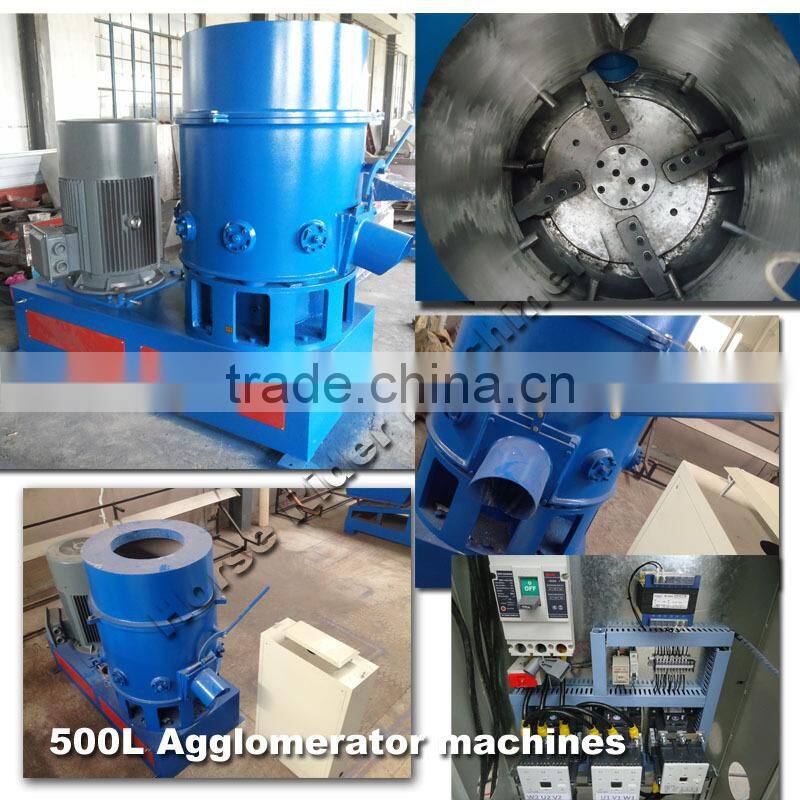 New type plastic film granulating machine / PP PE film agglomerator densifier machine