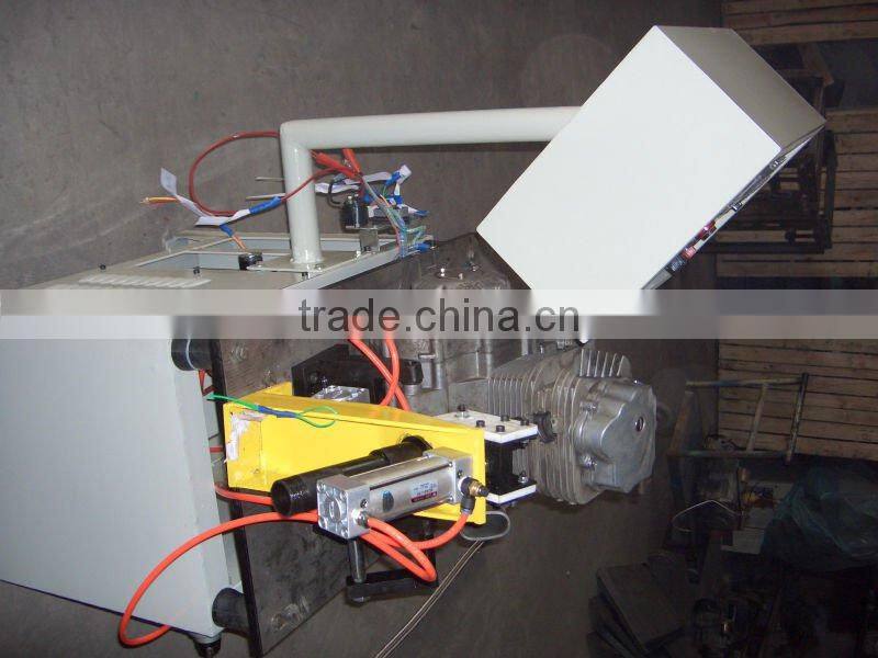 engine test bench running in machine