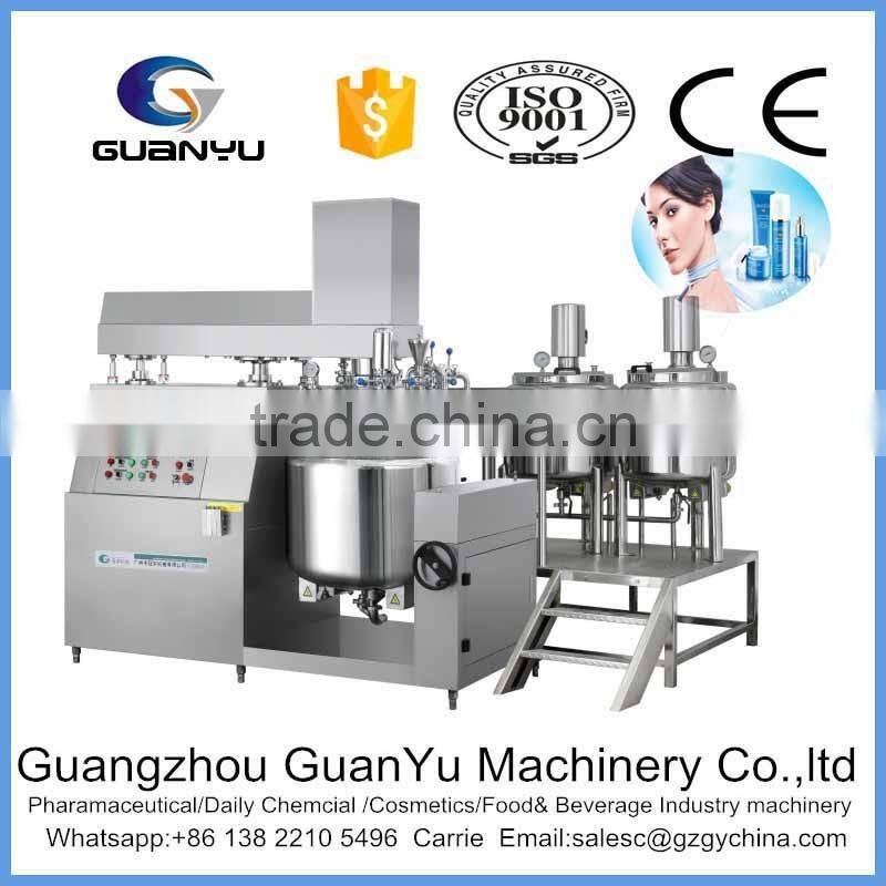 GMP jacket type vacuum mixer for cosmetics emulsifying and homogenizing