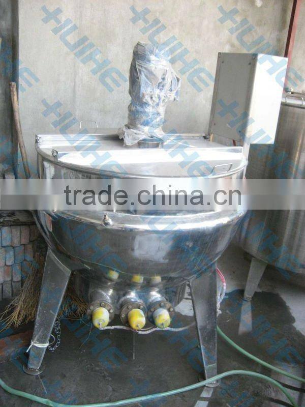 Beef cooking pot / vertical jacketed kettle with mixer