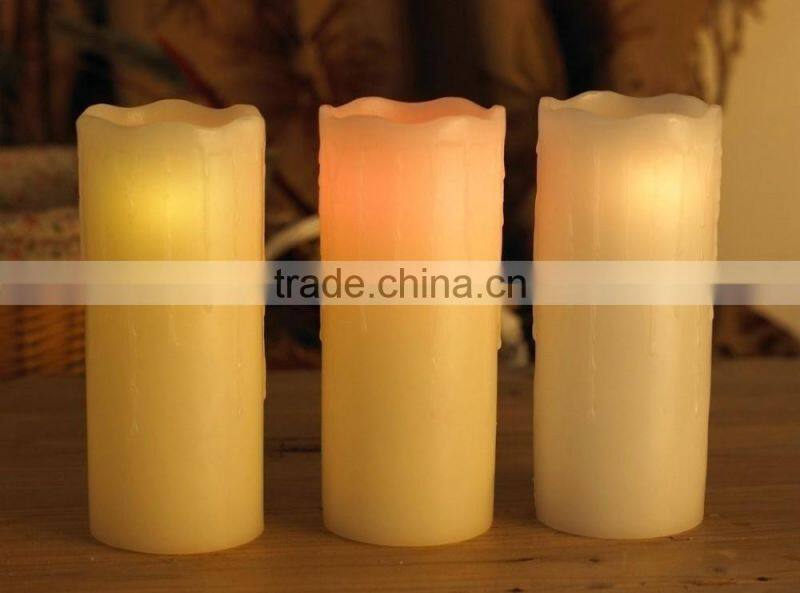 LED flameless candle for Christmas decoration Christmas candle led christmas wax candle