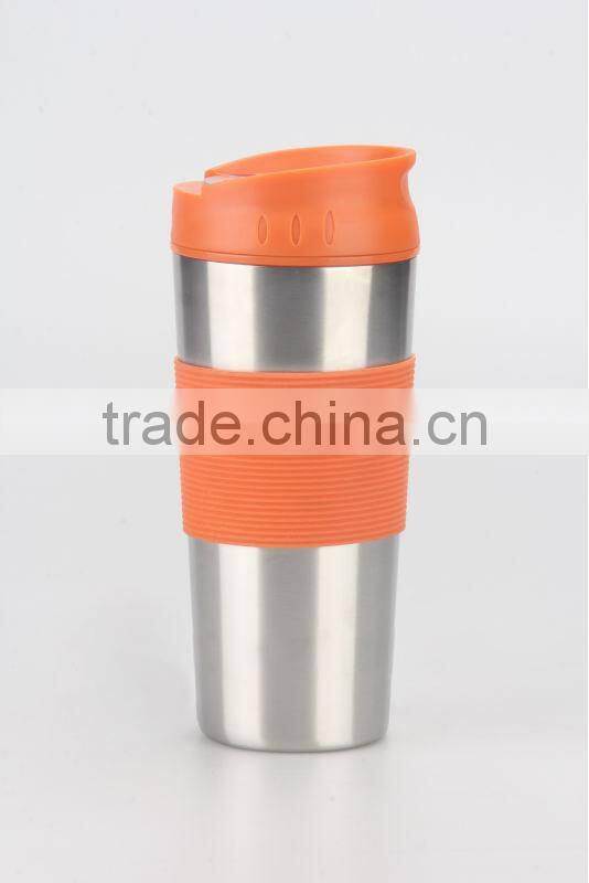 stainless steel travel mug 400ml stainless steel travel mug/thermo mug