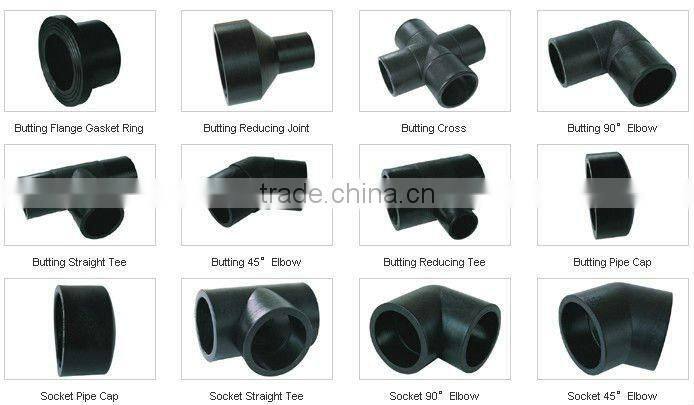 HDPE butt joint pipe and fitting