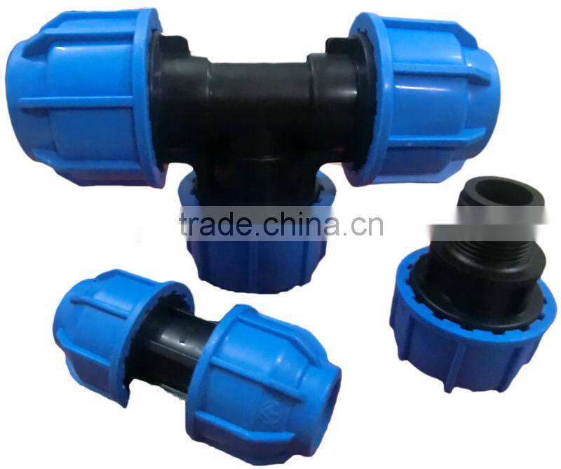 20-110mm pp fittings hdpe compression fittings