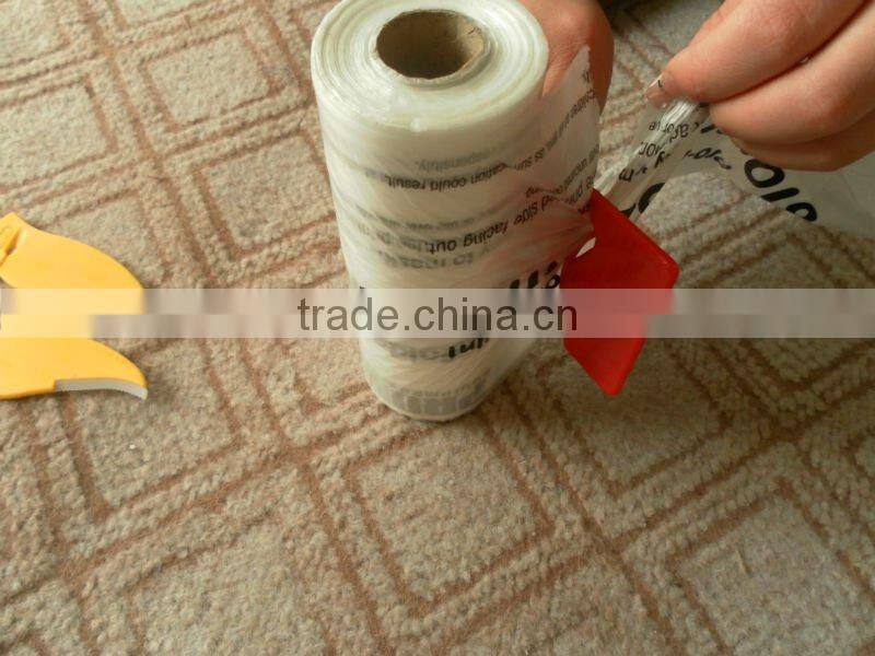 prefolded drop film with cutter