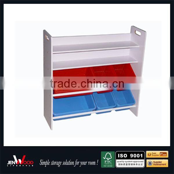 E1 MDF china cheap Foldable wooden toy bins