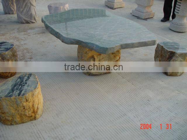 Outdoor Garden Stone Tables and Chairs