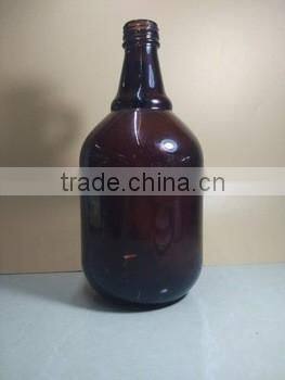 1L 2L 4L amber glass bottle beer growler glass bottle