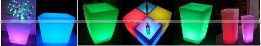 Waterproof Rechargeable RGBW Multi Color LED Light up Flower Pot Planters with Remote LTT-SF15