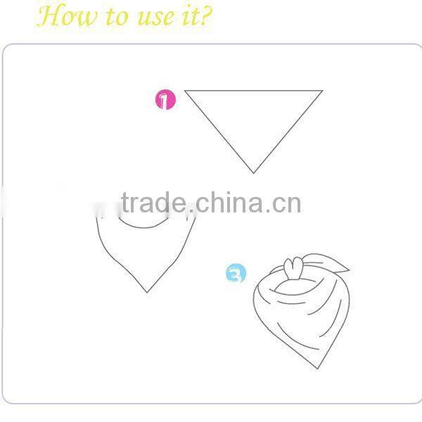 Trangle Cotton silicone baby bib Wholesale