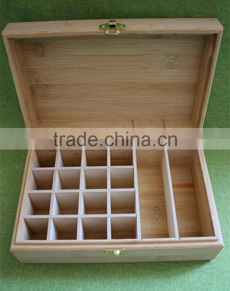 small fancy pine wooden empty gift box for Essential oil