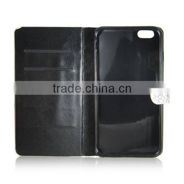 water droplets full diamond leather case for iPhone 6 / Plus