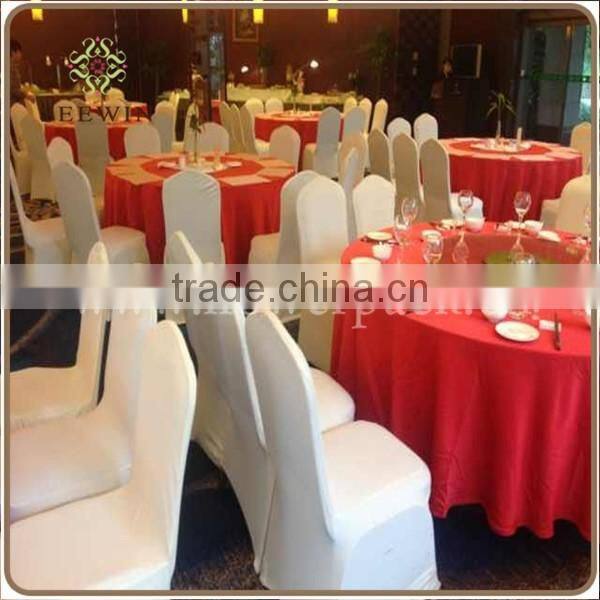 Cheap plain standard size white chair cover